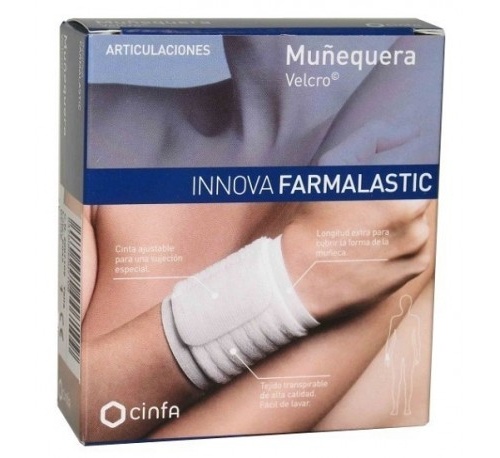 Muñequera - farmalastic innova velcro (beige t- peq/med)