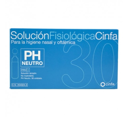 Cinfa solucion fisiologica (monodosis 5 ml 30 u)