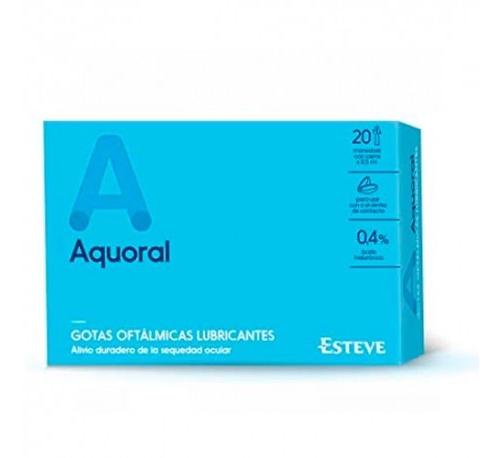 Aquoral - gotas oftalmicas lubricantes esteriles (0.5 ml 20 monodosis)