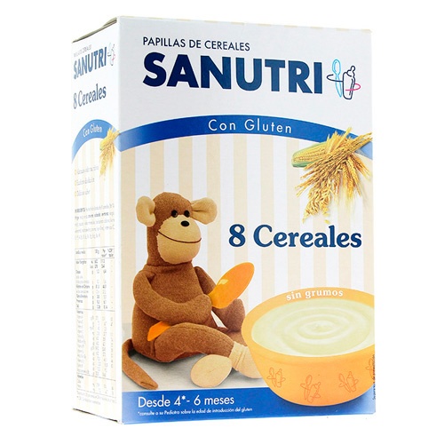 Sanutri papilla 8 cereales (600 g (300 g 2 bolsas))