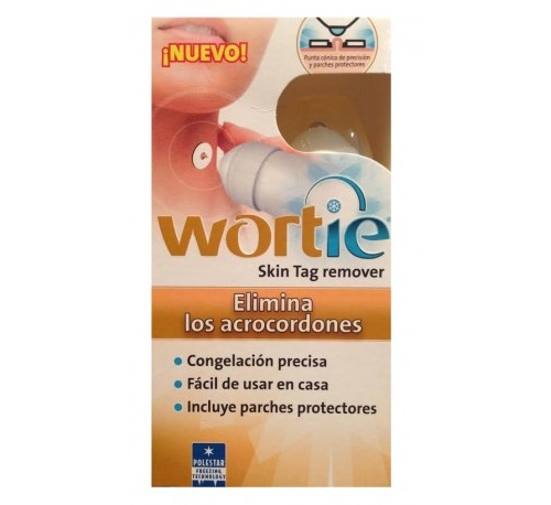 Wortieskin tag remover + parche protector (tubo 50 ml + 6 parches)