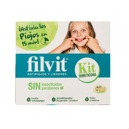 Filvit kit sin insecticidas locion asfixiapiojos - acondicionador desprendeliendres (2 envases 125 m