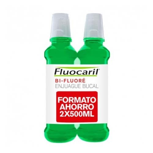 Fluocaril bi-fluore colutorio con fluor (2 envases 500 ml pack)