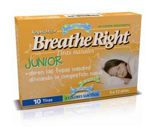 Rhinomer by breathe right - tira adh nasal (junior 10 u)