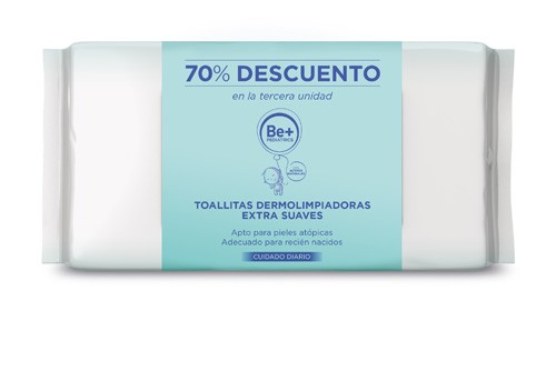 Be+ pediatrics toallitas humedas extra suaves (3 envases 72 toallitas)