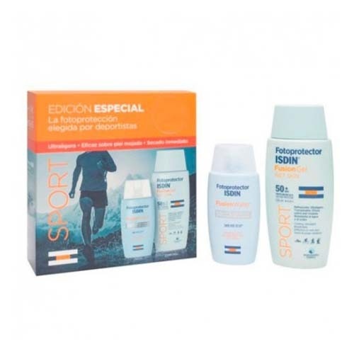 Pack sport fotoprotector isdin fusion spf50+ (gel 1 envase 100 ml + water 1 envase 50 ml)