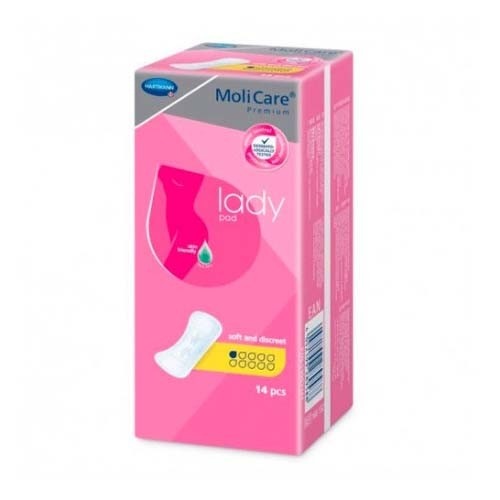 Absorbente incontinencia orina ligera - molicare premium lady pad (1 gotas 14 unidades)