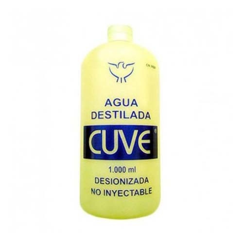 Agua destilada cuve (1000 ml)