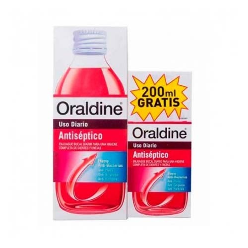 Oraldine antiseptico (1 envase 400 ml + 1 envase 200 ml pack)