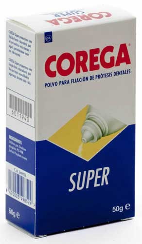 Super corega polvo - adhesivo protesis dental (50 g)