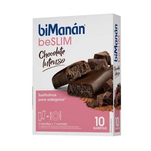 Bimanan beslim sustitutivo barritas (chocolate intenso 310 g 10 u x 31 g)