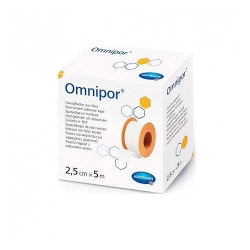 Esparadrapo hipoalergico - omnipor papel (1 unidad 5 m x 2,5 cm)