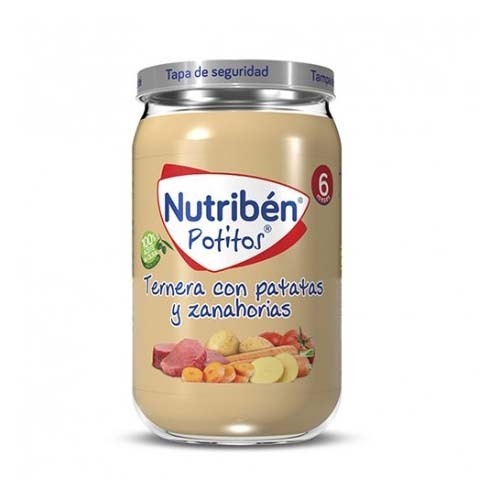 Nutriben ternera con patatas y zanahorias (1 potito 235 g)