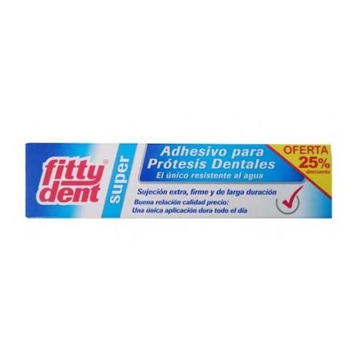 Fittydent superadhesivo protesis dental - adhesivo protesis dental (40 g formato ahorro)