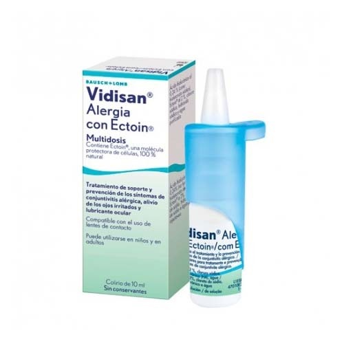 Vidisan alergia con ectoin colirio multidosis (1 envase 10 ml)