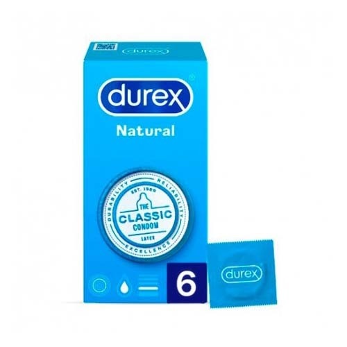 Durex natural plus - preservativos (6 unidades)