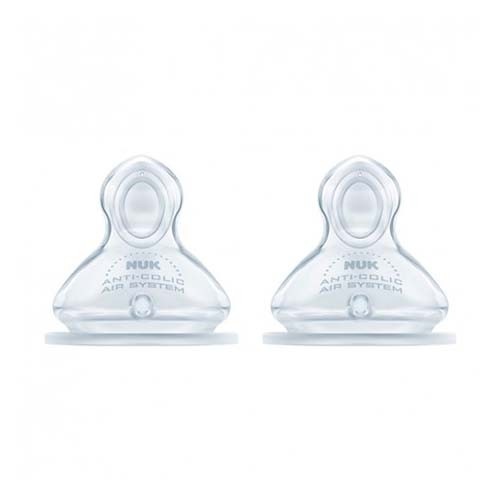 Tetina silicona anticolico - nuk first choice+ (talla 2 l 2 unidades)