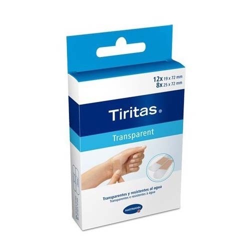 Tiritas transparent (20 unidades surtido 2 tamaños)