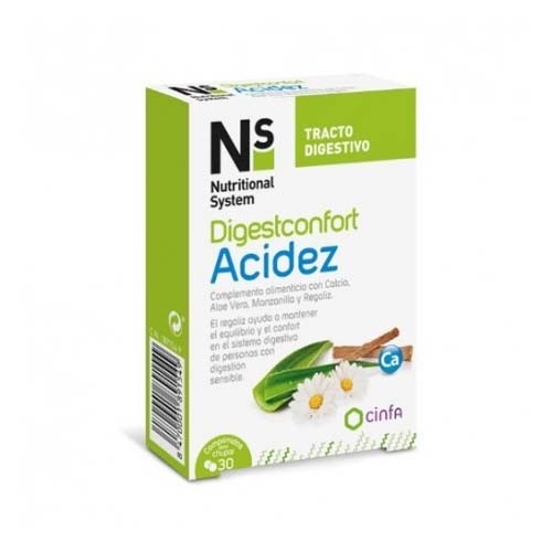 Ns digestconfort acidez fast (30 pastillas para chupar)